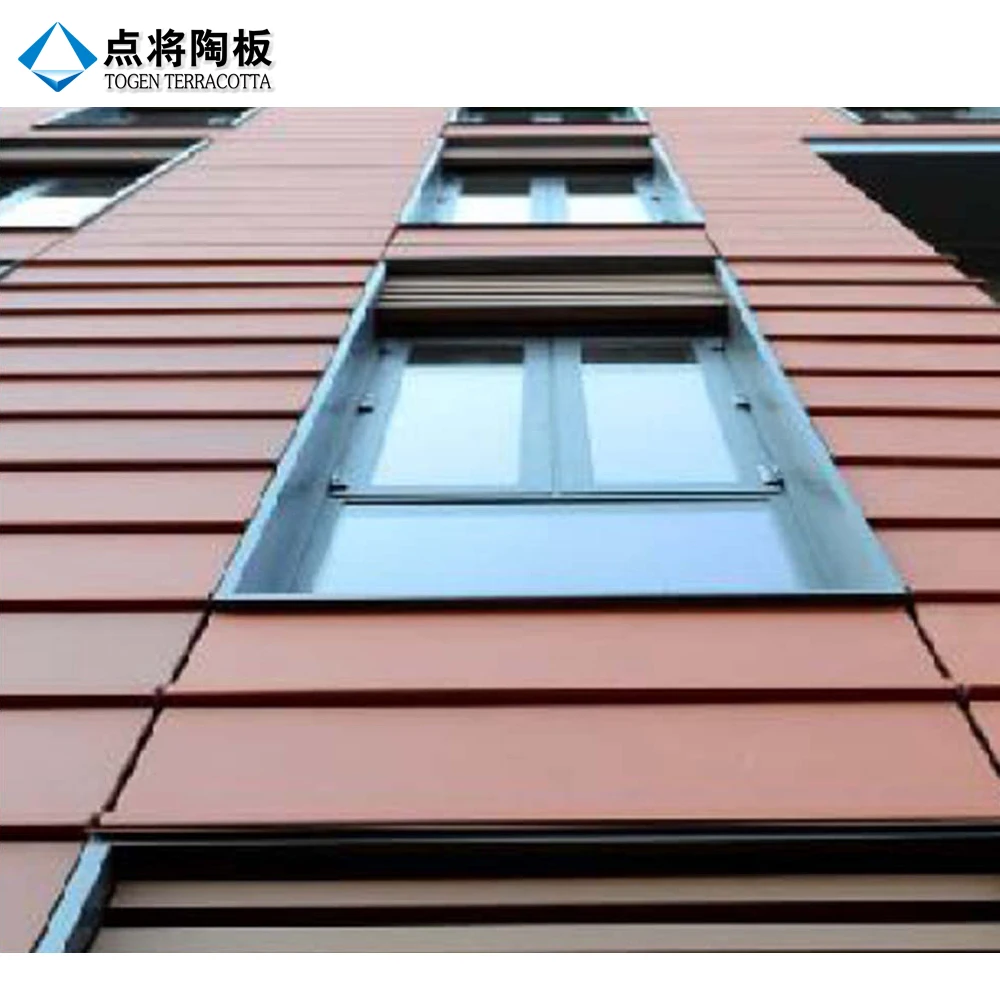 Red Natural 18mm Terracotta Wall Tiles for Facade Construction
