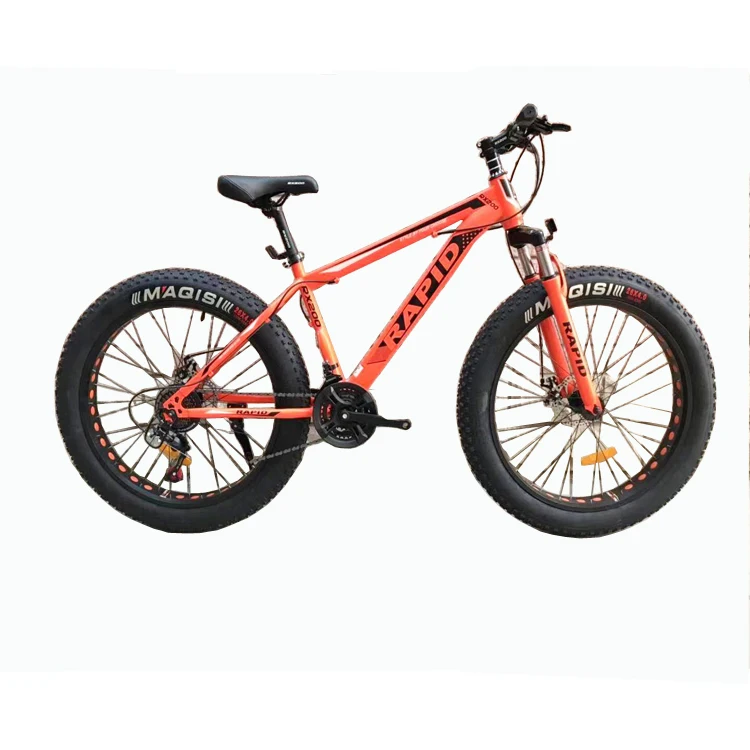 
Classic 21 speed 26*4.0 Steel frame Fat Tire Bike Bicycle MTB Snow Bike 