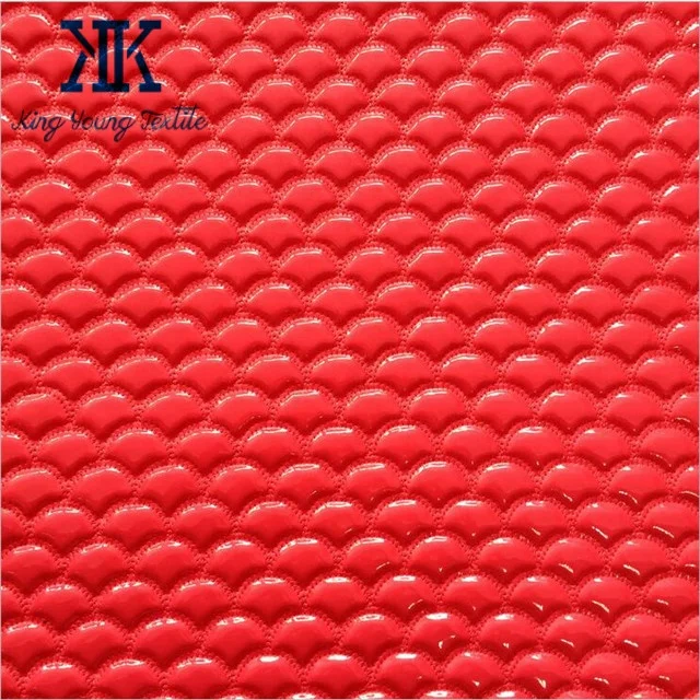 embroidery backing fabric / quilted leather fabric for handbags / quilting embroidery leather fabric