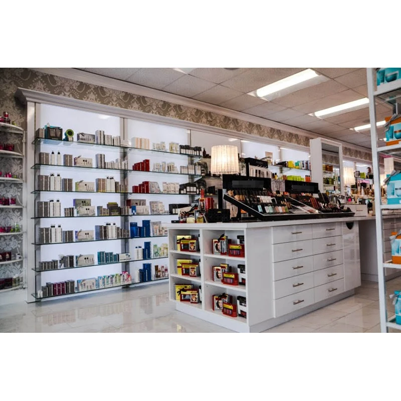 LUX Custom Shopping Mall High End Cosmetics Display Stand Cosmetic Showcase Cosmetic Display Cabinet