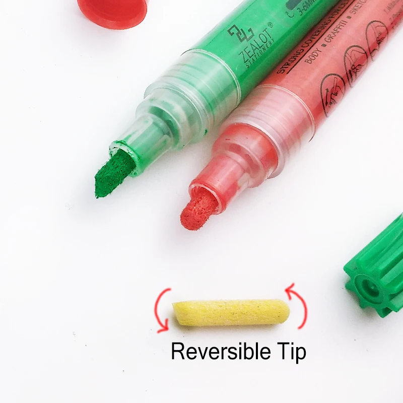 acrylic nib acrylic paint marker 24 colors set permanent drawing pen for artist