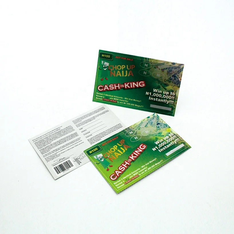 
Custom paper&PVC scratch card for mobile phones 