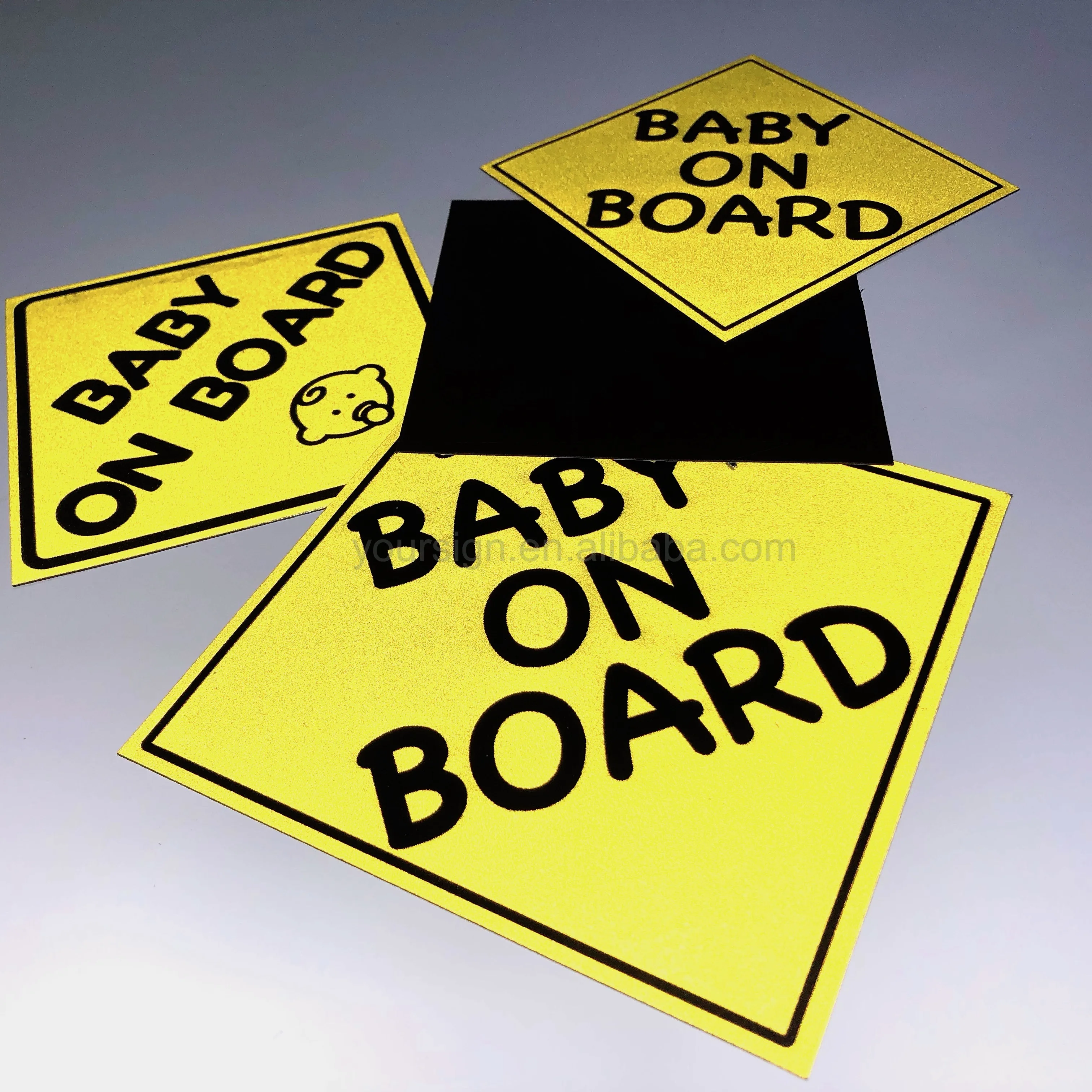 magnet cars baby on board sign magnetic sticker