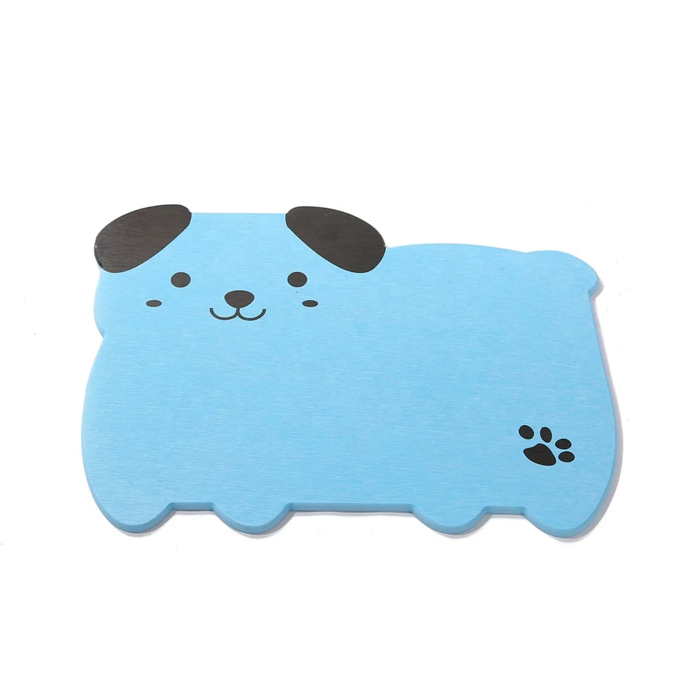 
New Product Eco friendly Diatomaceous Earth Puppy Shape Fast Dry Diatomite Kids Bath Mat 