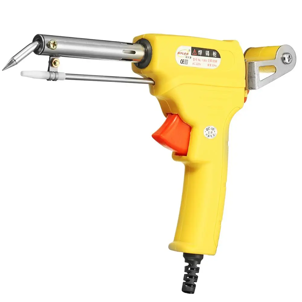 220V 60W MANUAL SOLDERING MACHINE WELDING TOOL ELECTRIC SOLDER IRON GUN Automotive Soldering Kit