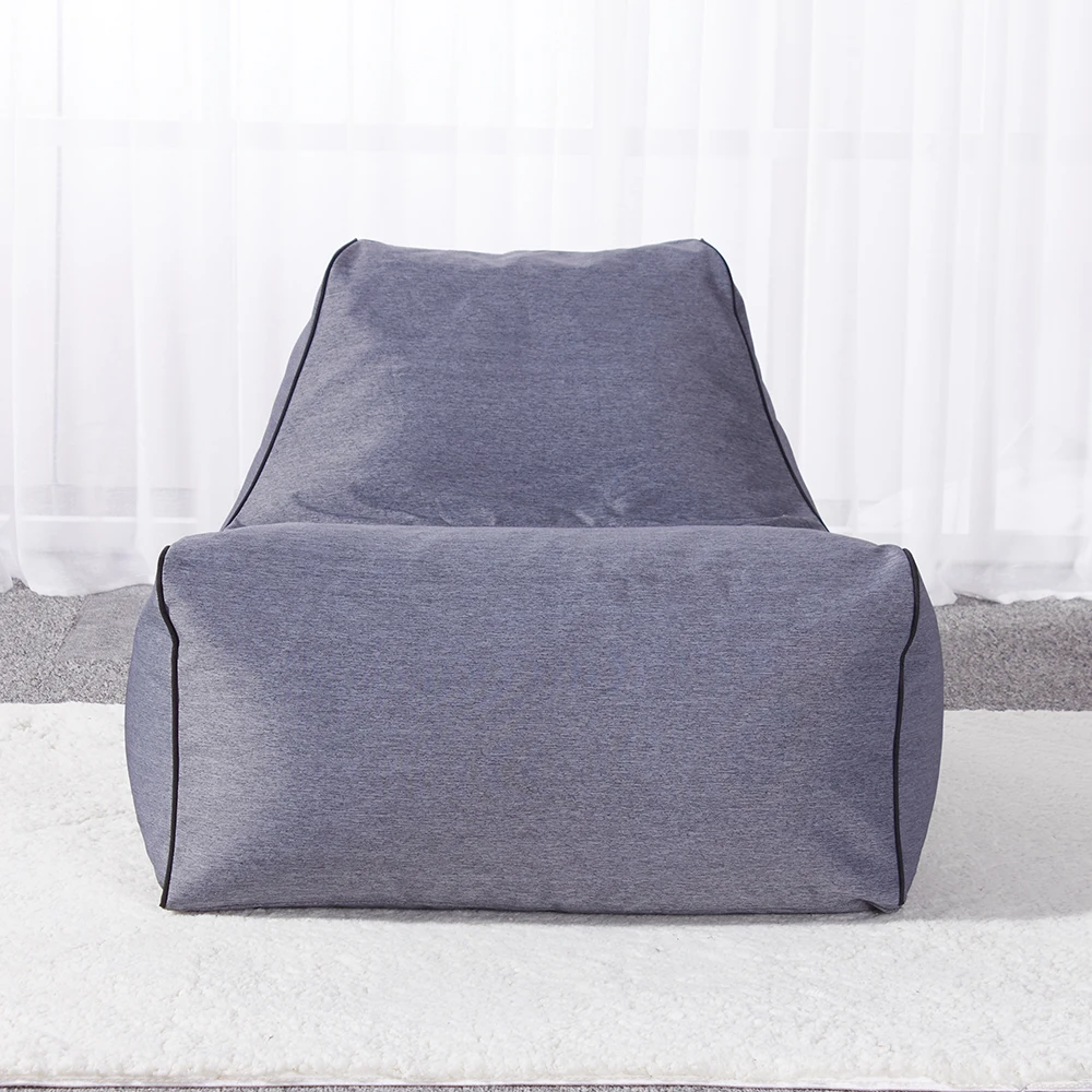 Бассейн Патио сад мешок для фасоли мебель шезлонг Grey Lounge ткань на открытом воздухе современные шезлонги уличная мебель