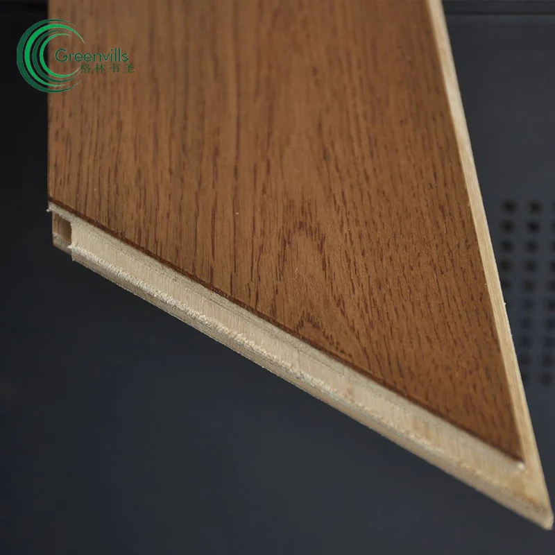 herringbone engineered wood floor oak chevron fishbone brushed parquet wood floor tiles Foshan