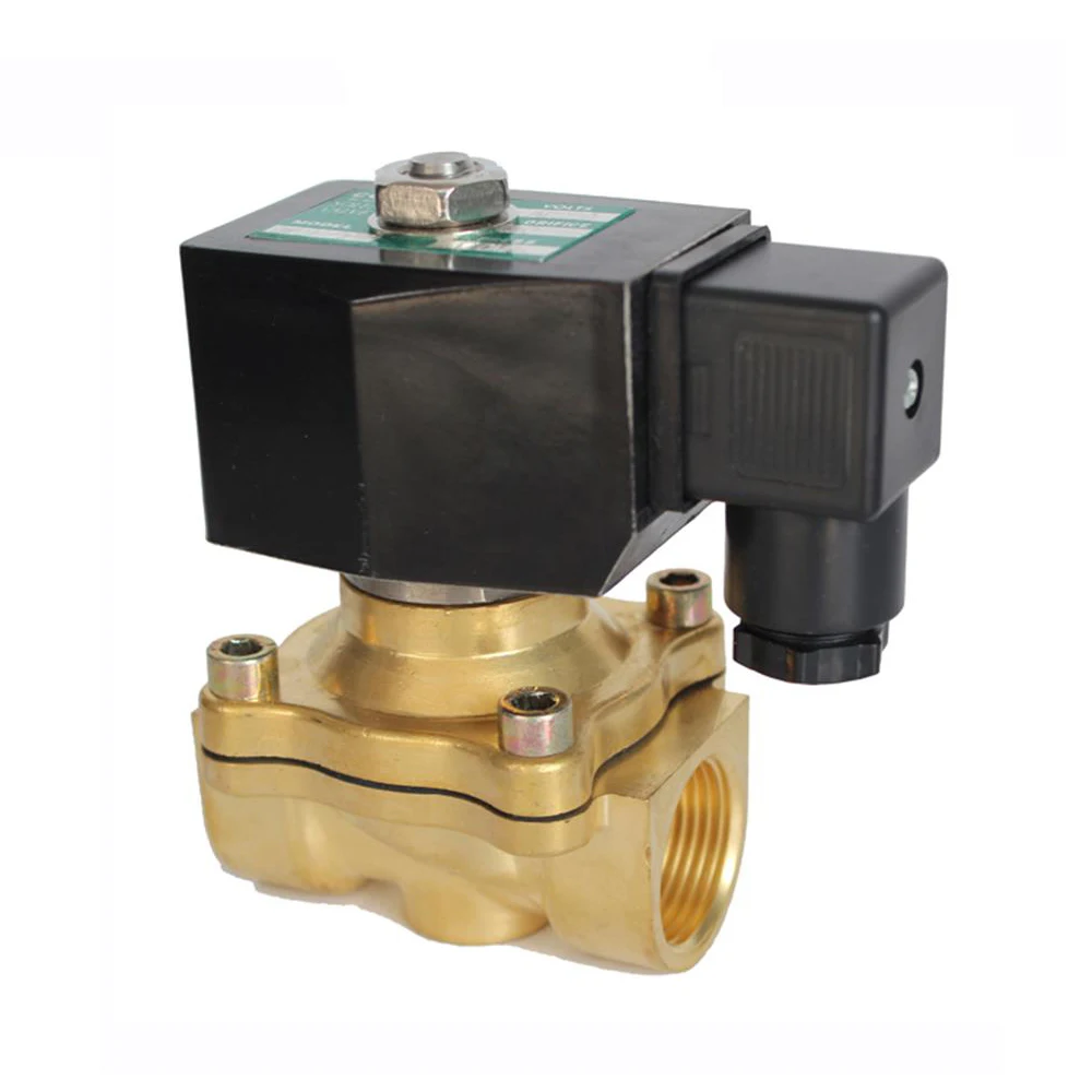 Covna DN40 1,5 дюймов 2 варианта 24VDC нормально закрытый корпус из латуни низкого давления воздушный клапан Соленоидный клапан