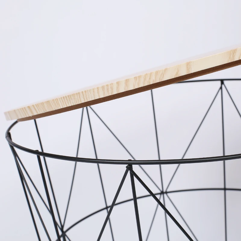 home furniture living room handmade metal wire coffee table tea table with stools