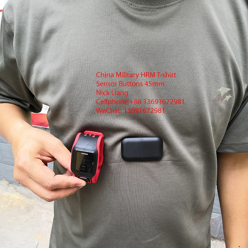 
Customized OEM high quality Smart Sports heart rate monitor T-Shirt (HRM sensor not included) 