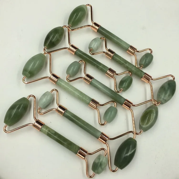 Anti Aging Massager Facial Roller Natural Jade Stone Face Roller Massager