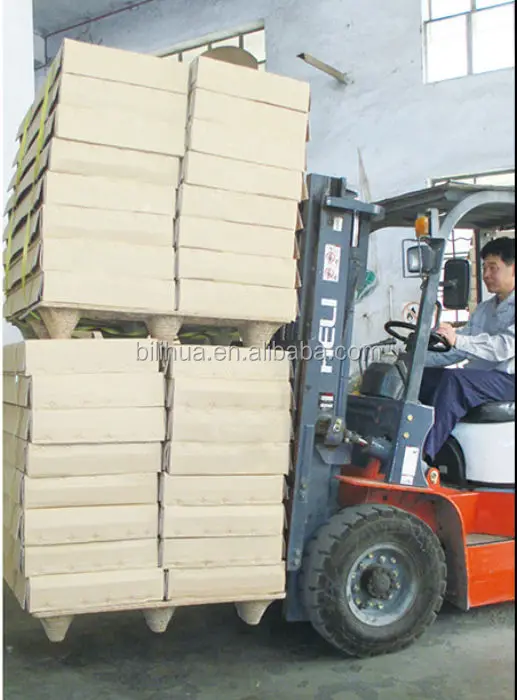 Industrial wooden pallet 1100x1100 single face 9 legs for cargo transport