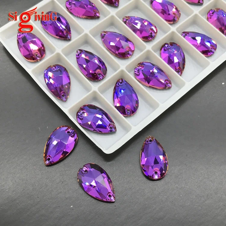 Many sizes and colors available sew on stone in hot sale