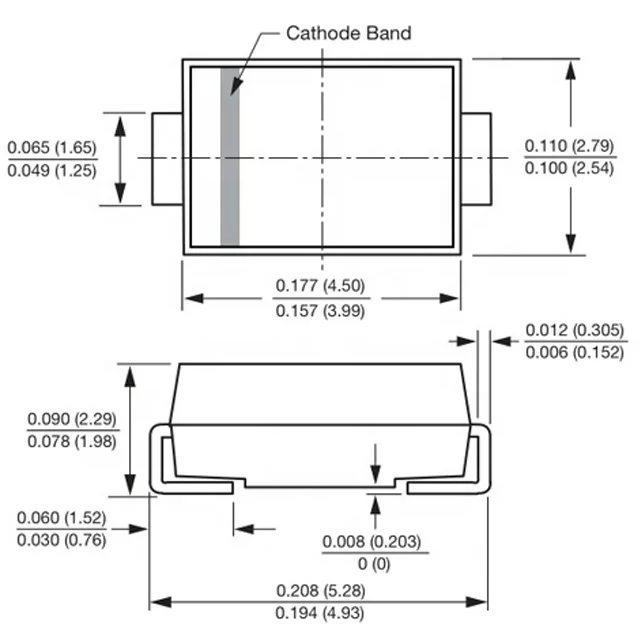 SMA DO-214AC 1 5 W 12V диод стабилитра 827B 1SMA5927BT3G