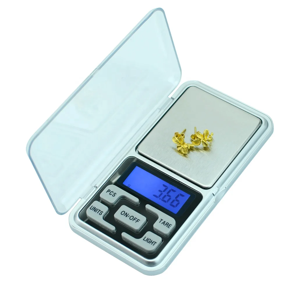 Electronic LCD Display Mini Digital Scales 100/200/300/500gX0.01g Pocket Jewelry Weight Scales High Accuracy Weigh Balance Scale