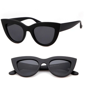 Morglow 7ME022 2019 Classic women style PC frame fashion cat eye sunglasses mirror lens for ladies