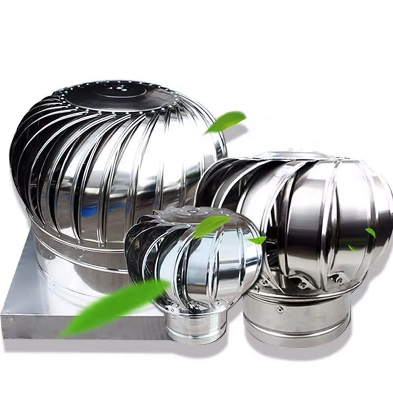 Unpowered with Wind Driven Roof Turbine Ventilator Fan