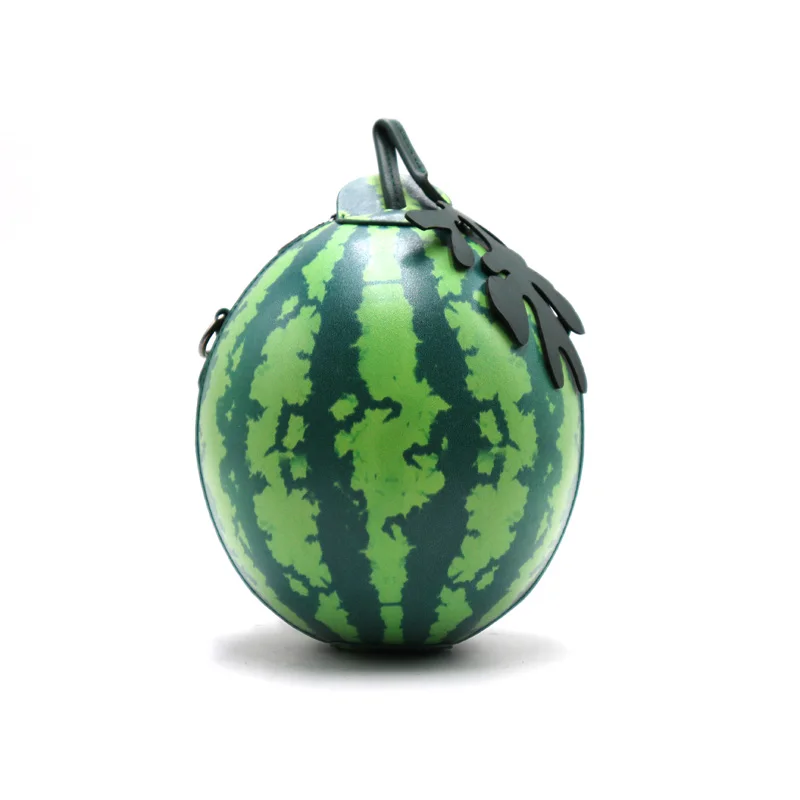 women vegan leather mini handbag designer fruit watermelon shaped ladies travel shoulder bag
