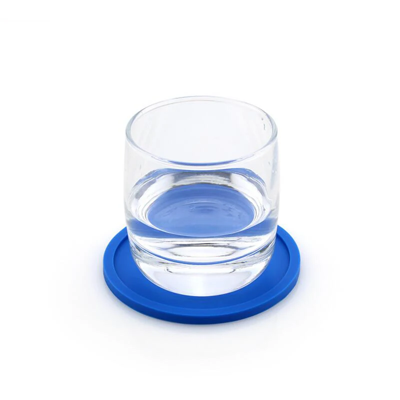 10CM Round Black High Quality Silicone Cup Coasters for Drink
