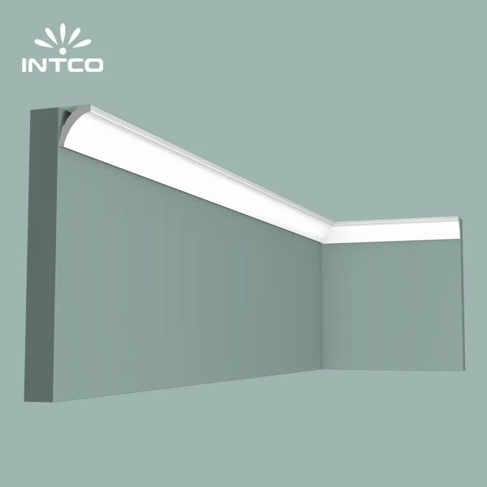 wood color decorative ceiling moulding crown moulding plastic skirting board base wooden 3D White color wall panel