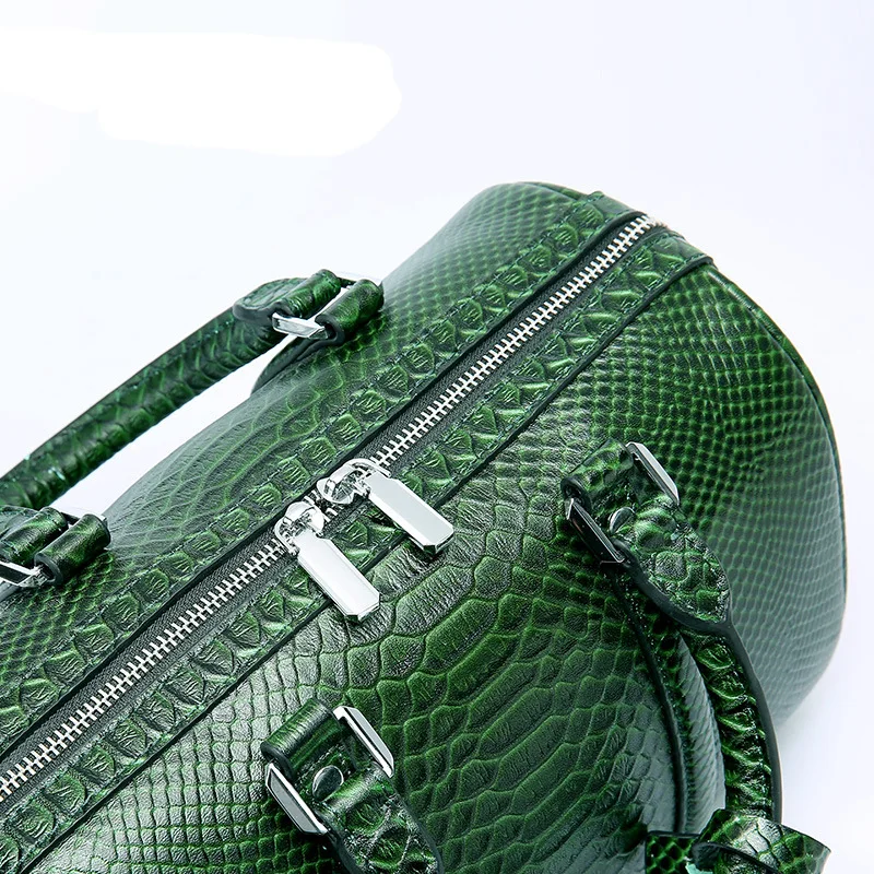 2019 Luxury brand genuine leather bags snakeskin or lichee pattern women handbags