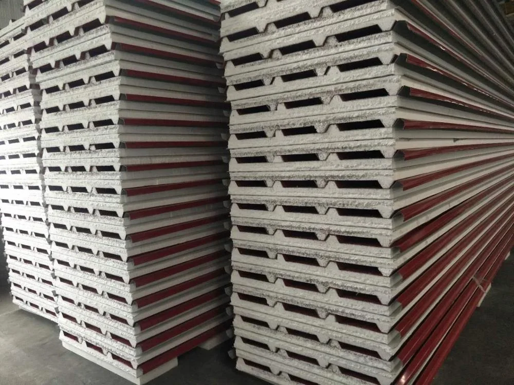 Eps Sandwich Panel 100mm,building Material Roof Panel Metal Hotel RAL Color Traditional Online Technical Support,other 1000mm