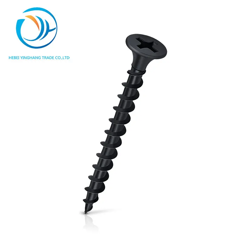 
bugle head black phosphated drywall screw 