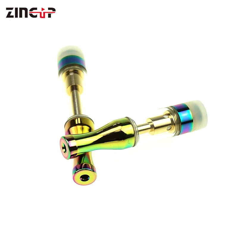 
Rainbow Color CBD Vape Pen 0.5ml 0.8ml 1ml Glass Tank Vaporizer Ceramic CBD Carts 