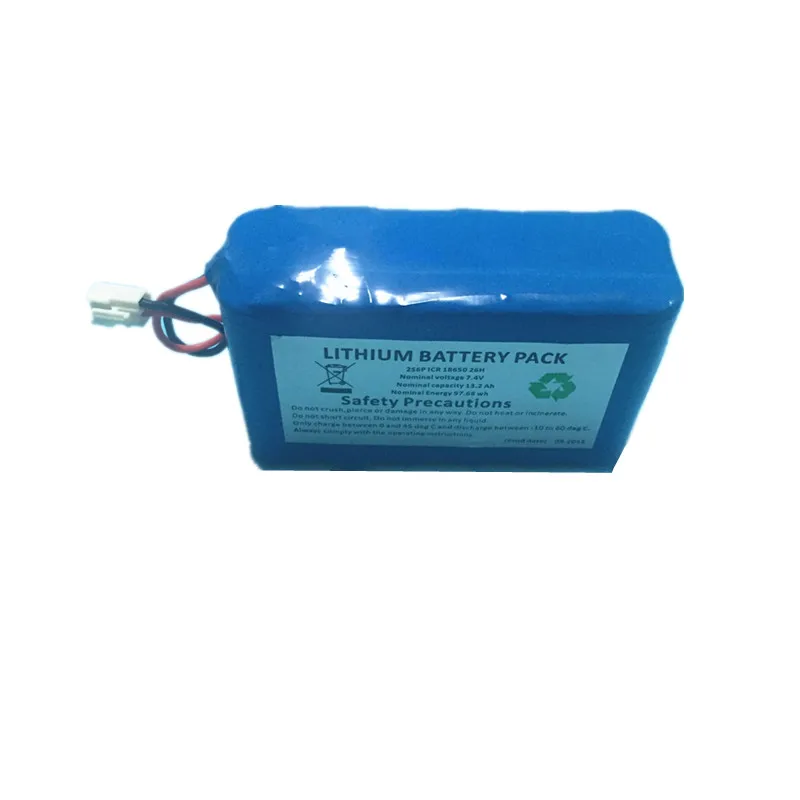 13.2Ah 7.4V 18650 battery pack 2S6P solar storage battery cell rechargeable