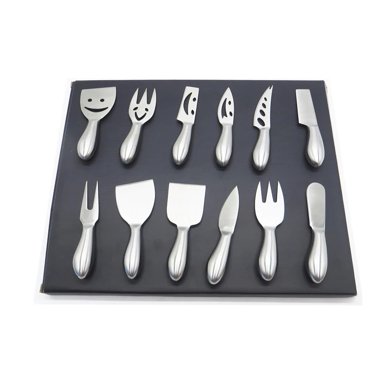 Premium quality 430 steel 7pcs Stainless cheese knife set box