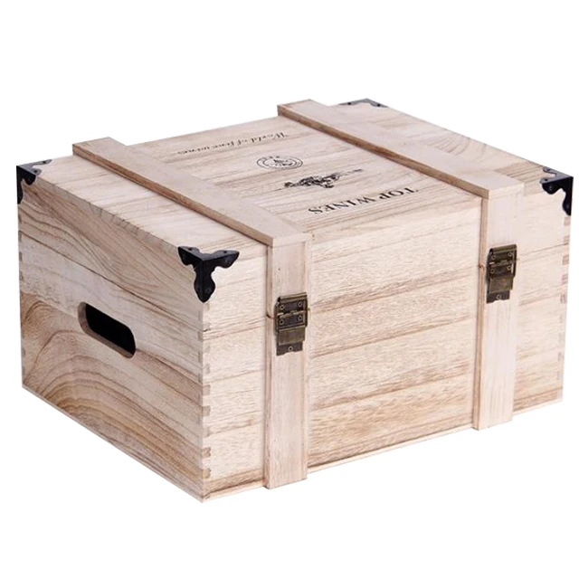 wooden wine box wooden wine case blank wooden wine box
