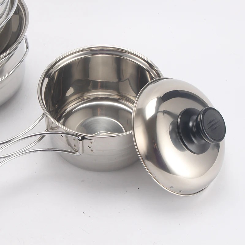 Premium Quality 3 pcs cookware sets Stainless Steel Milk Pot/Soup Pot/ Sauce Pan with glass lid