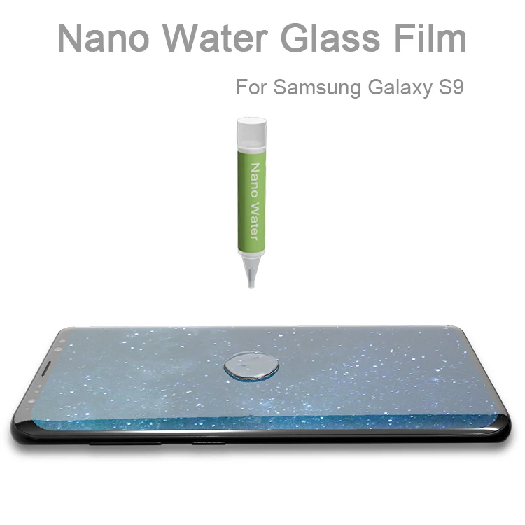 Factory Supply 3D Curved Liquid Full Glue Tempered Glass Screen Protector for Samsung S8 Plus