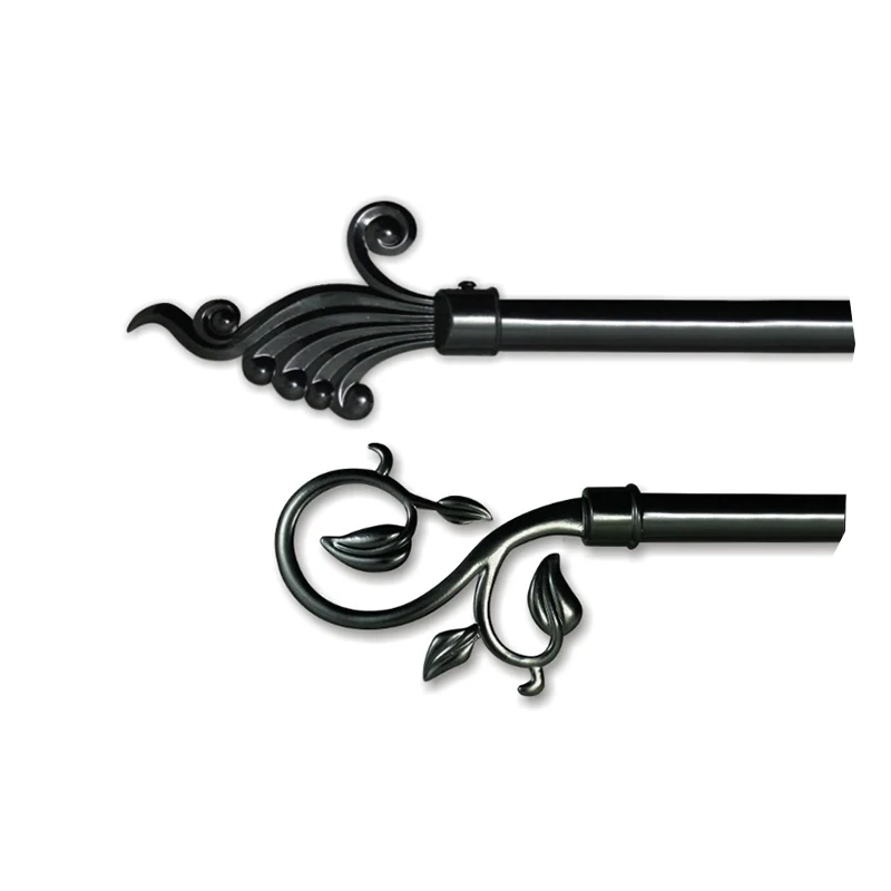 latest bronze  fashion design elegant royal & cheap curtain rod