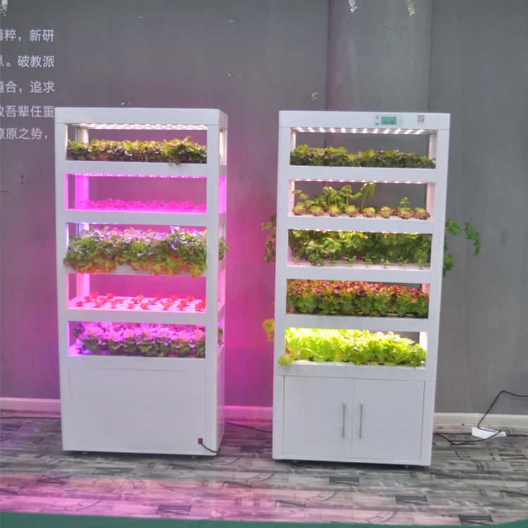 Automated hydroponic system / aeroponics grow systems with smart led growing light