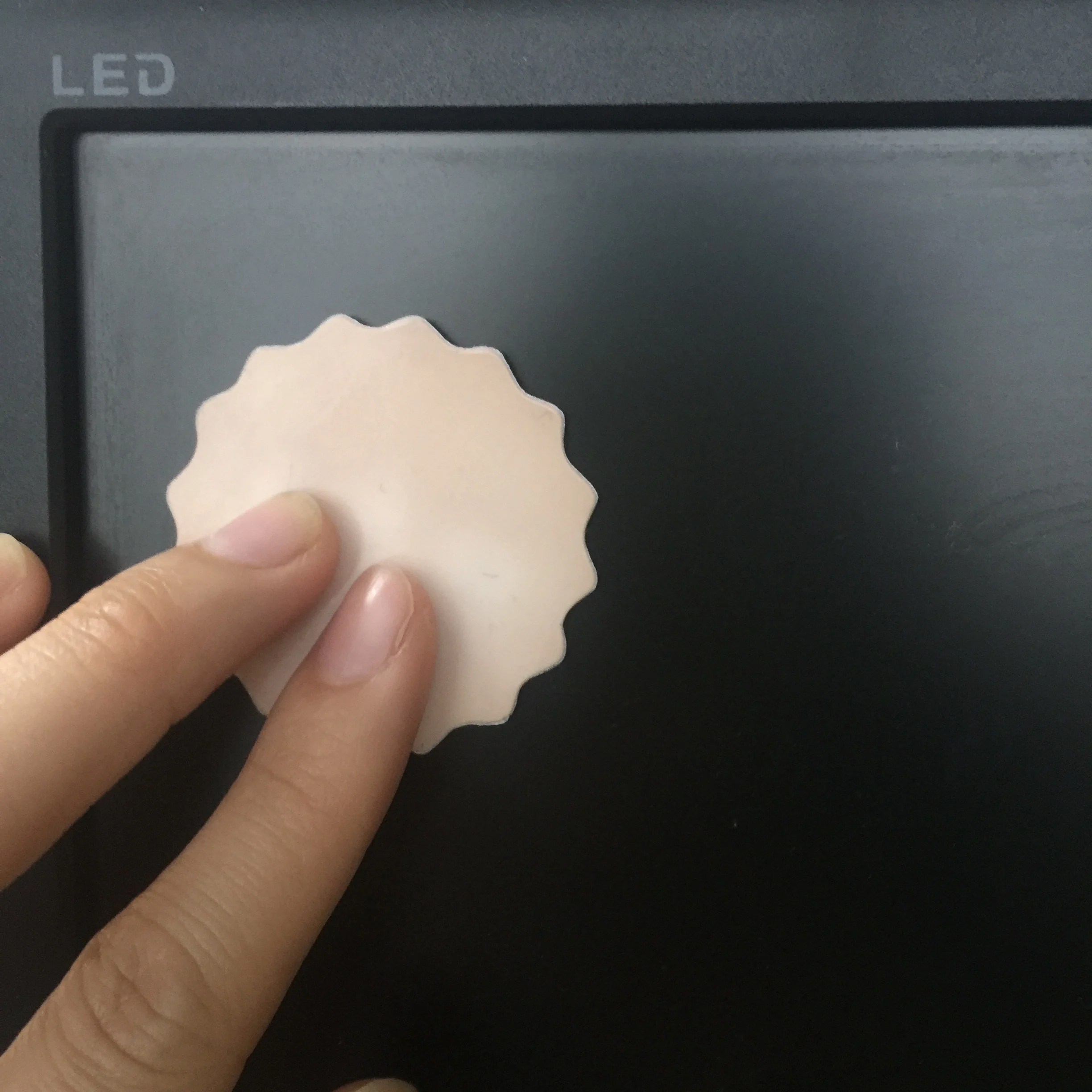 Promotional mobile cell phone microfiber screen cleaner sticker