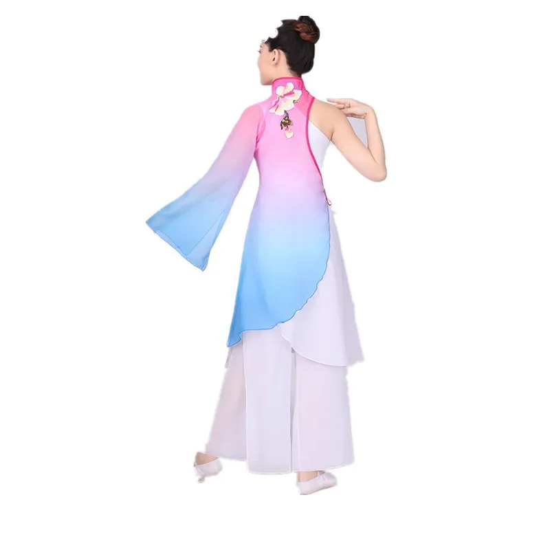 2019 New National Dance Performance Wear Classic Adult Female Elegant Chinese Folk Costume