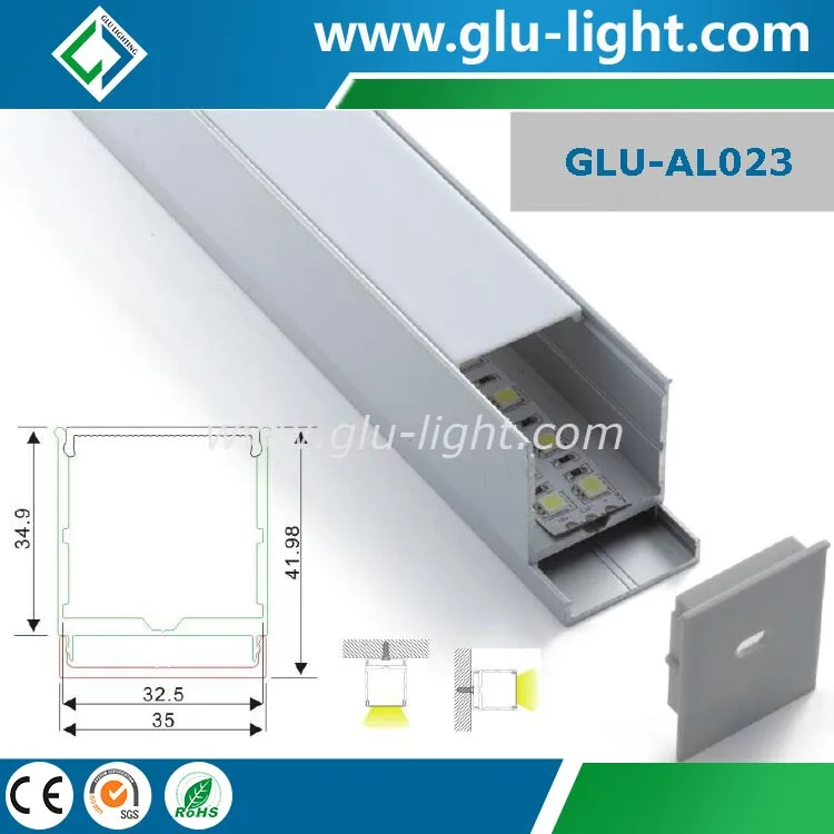 Поверхностного монтажа светодиодный алюминиевый профиль алюминиевого профиля для Светодиодные полосы