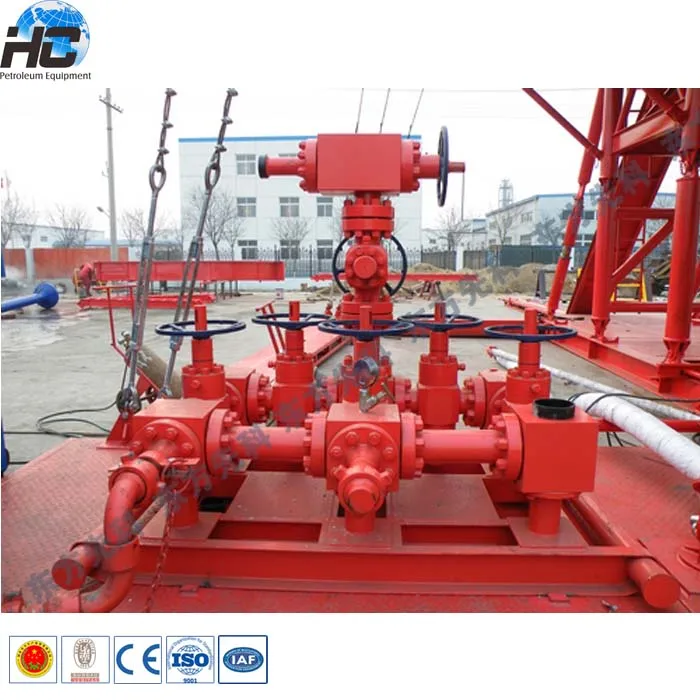 API oilfield wellhead chock manifold and kill manifold / 10000psi choke manifold
