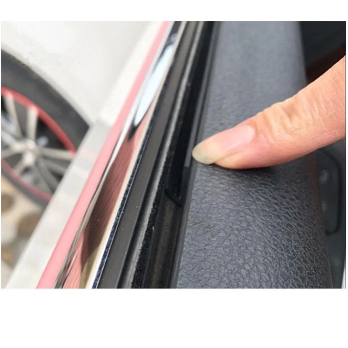 Car Side Window Trim Moulding Rubber Weatherstrip Abnormal Noise Seal Strip
