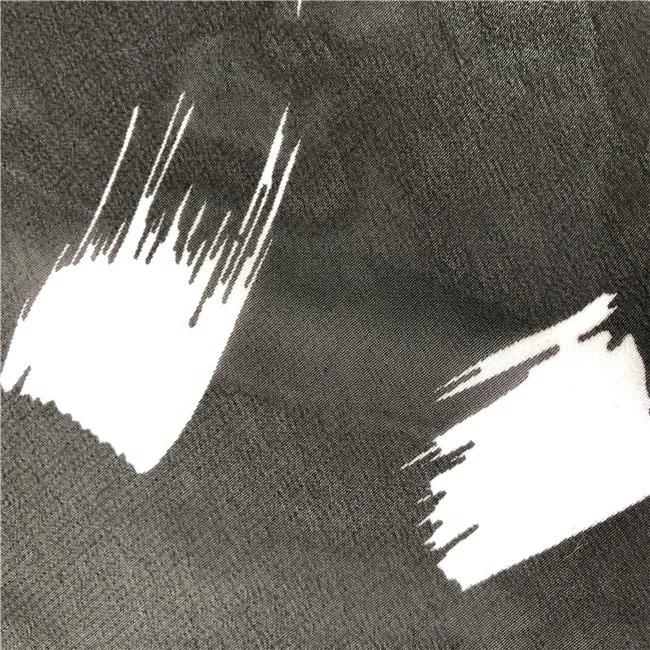 wholesale 75Dpolyester shiner plain chiffon floral printed chiffon  fabric for women dress wedding garments