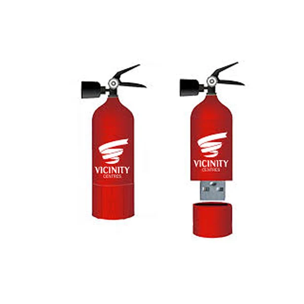 Fire Extinguisher Shaped Usb Flash Drive Best Promotional Custom Design Soft PVC High Speed USB 2.0 Plastic Printing Stock,new