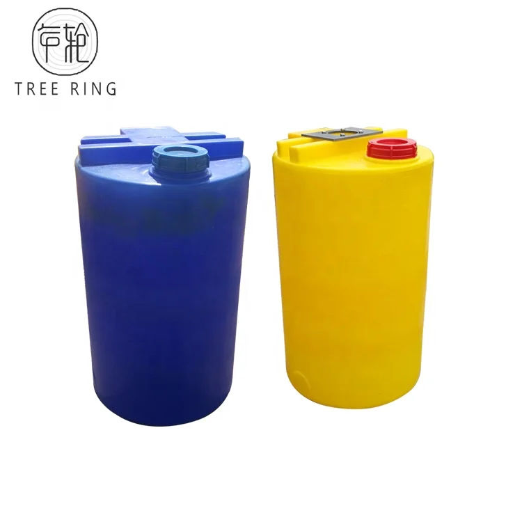 Customized Round Closed Top Rotomolded 200l Plastic Water tank With Tap  for Drinking Water Transport