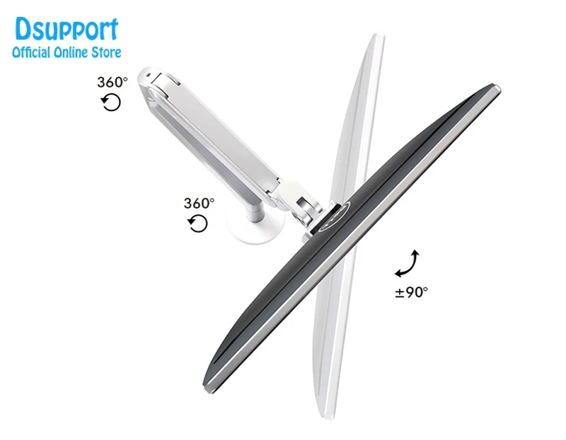 Dual use for Monitor Mount 17-32 and laptop Desk Stand OZ-2S Fully Adjustable Monitor Holder Gas Spring Monitor holder