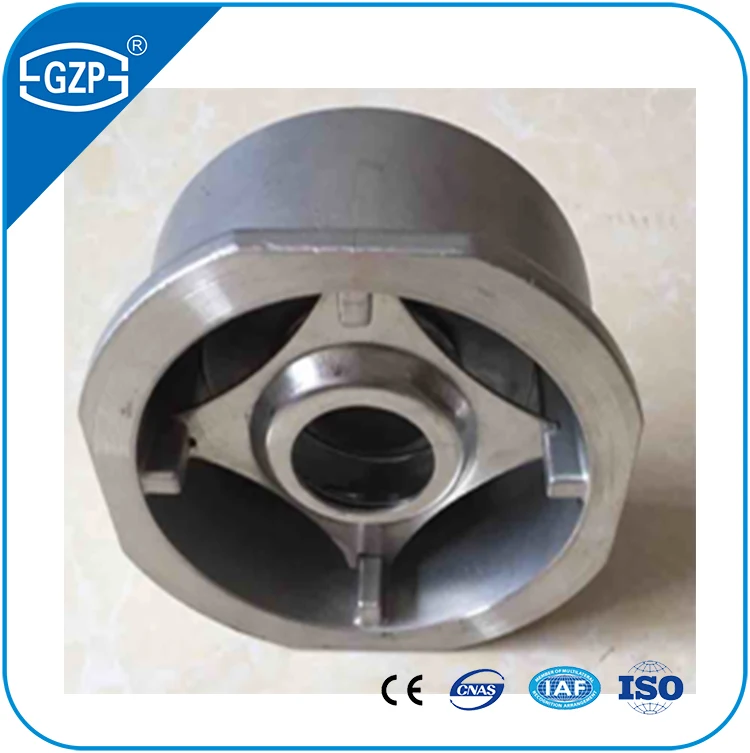 Stainless Steel Cf8 Cf8m Material Pn10 Dn25 Dn50 Dn65 Dn100 Dn125 Wafer Type Check Valve Swing Check Valve No-return Valve