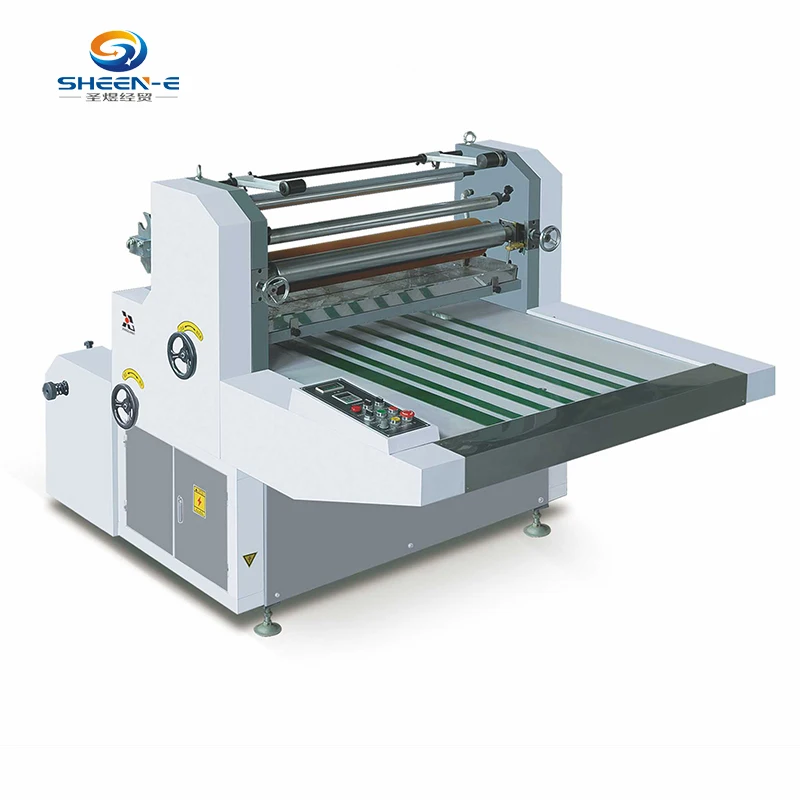 SYFM-1000 semi-automatic waterbased film laminating machine  for BOPP OPP PVC PET sheet to roll roll to roll
