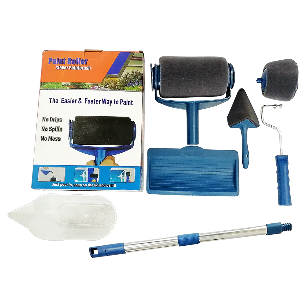 
Paint Runner Pro Roller Brush Handle Tool Flocked Edger Sets 
