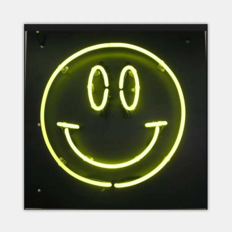 wholesale china factory price custom smile happy face neon light sign