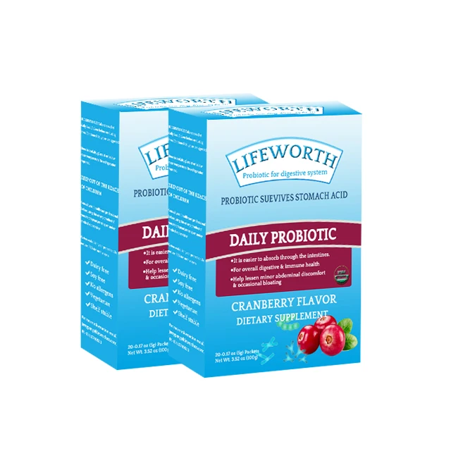Lifeworth cranberry flavor lactobacillus gasseri probiotics supplements health supplement