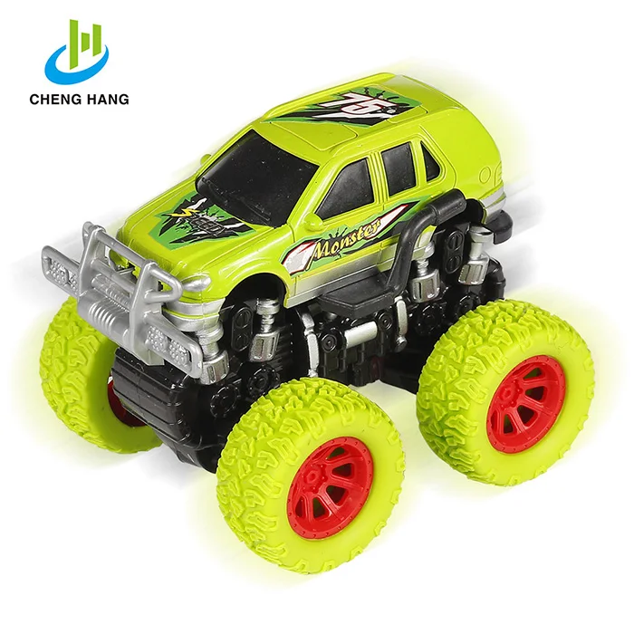 
wholesale truck diecast model games cars kids 4WD Color Wheel Friction Plastic Off Road scooter mini vintage Trucks toy push car 